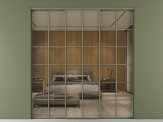 Перегородка Formato внутри проёма трёхстворчатая