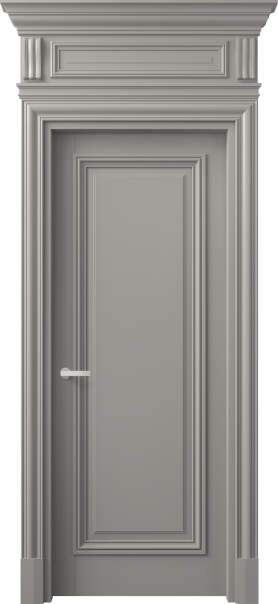 Дверь межкомнатная 7301 МНСР . Цвет Матовый нейтральный серый. Материал Гладкая эмаль. Коллекция Антик. Картинка.