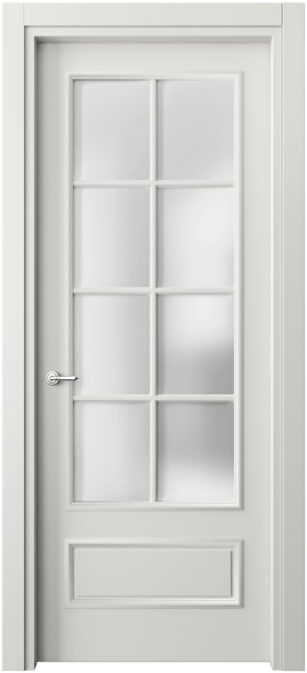 Дверь межкомнатная 8112 МСР САТ. Цвет Матовый серый. Материал Гладкая эмаль. Коллекция Париж. Картинка.